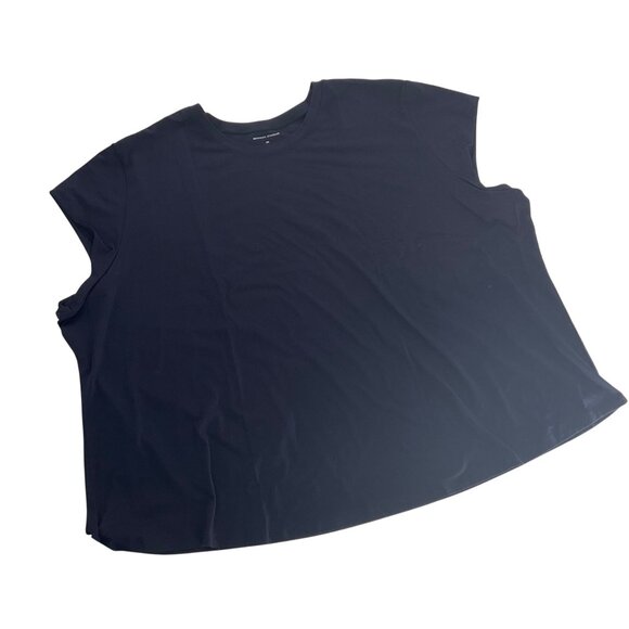 NWT Universal Standard Womens Navy Blue Tee 3XL Pima Cotton Modal Relaxed Fit - Picture 1 of 10